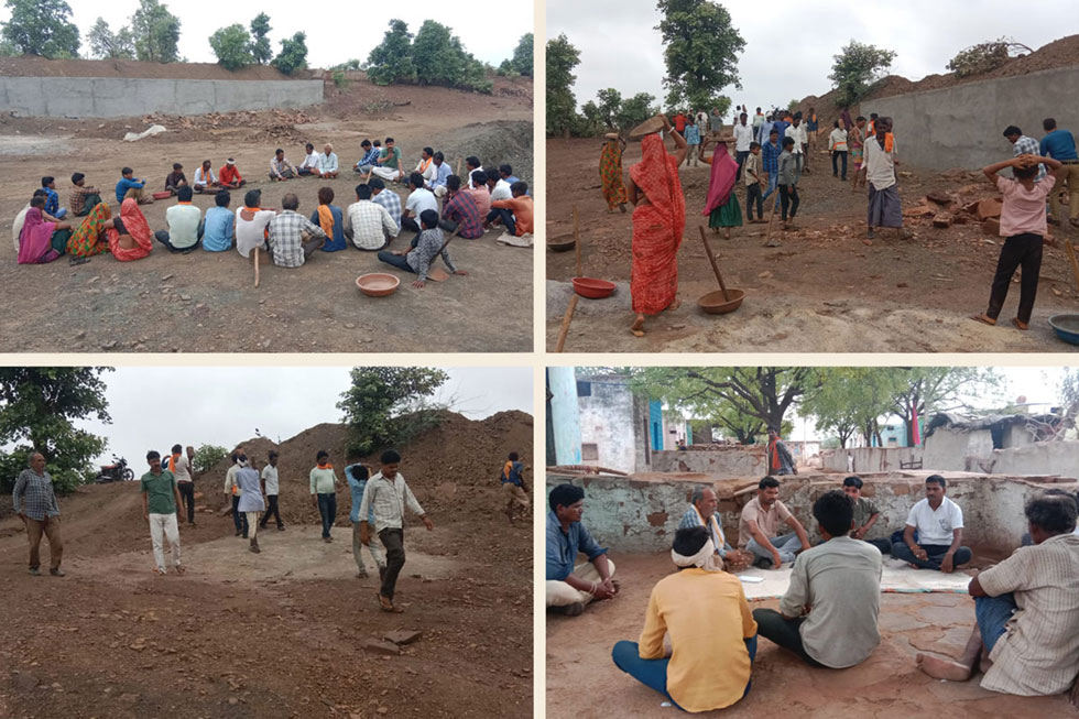 Planning the pond with the local community